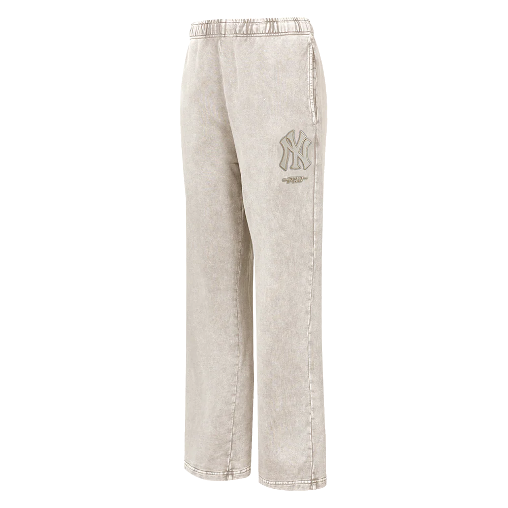 MLB NEW YORK YANKEES WASHED CLASSIC WOMEN'S ENZYME WASH FT STRAIGHT LE (WASHED WARM SLATE)