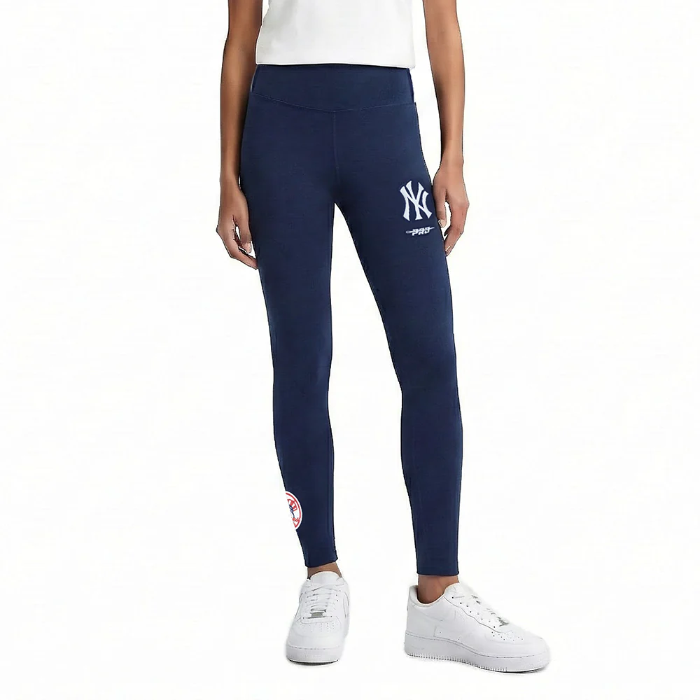 MLB NEW YORK YANKEES CLASSIC CHENILLE WOMEN'S HW JERSEY LEGGING (MIDNIGHT NAVY)