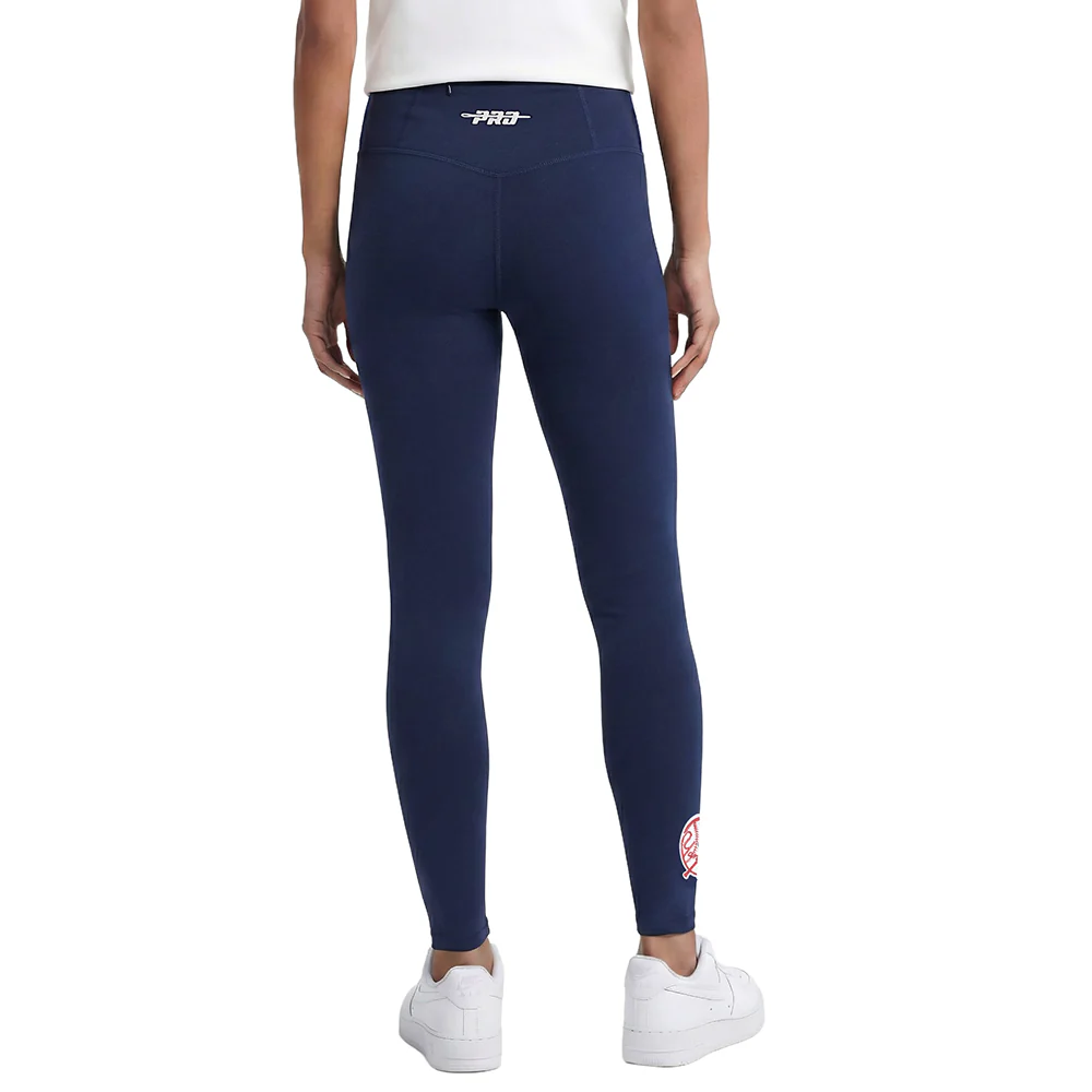 MLB NEW YORK YANKEES CLASSIC CHENILLE WOMEN'S HW JERSEY LEGGING (MIDNIGHT NAVY) - Image 2