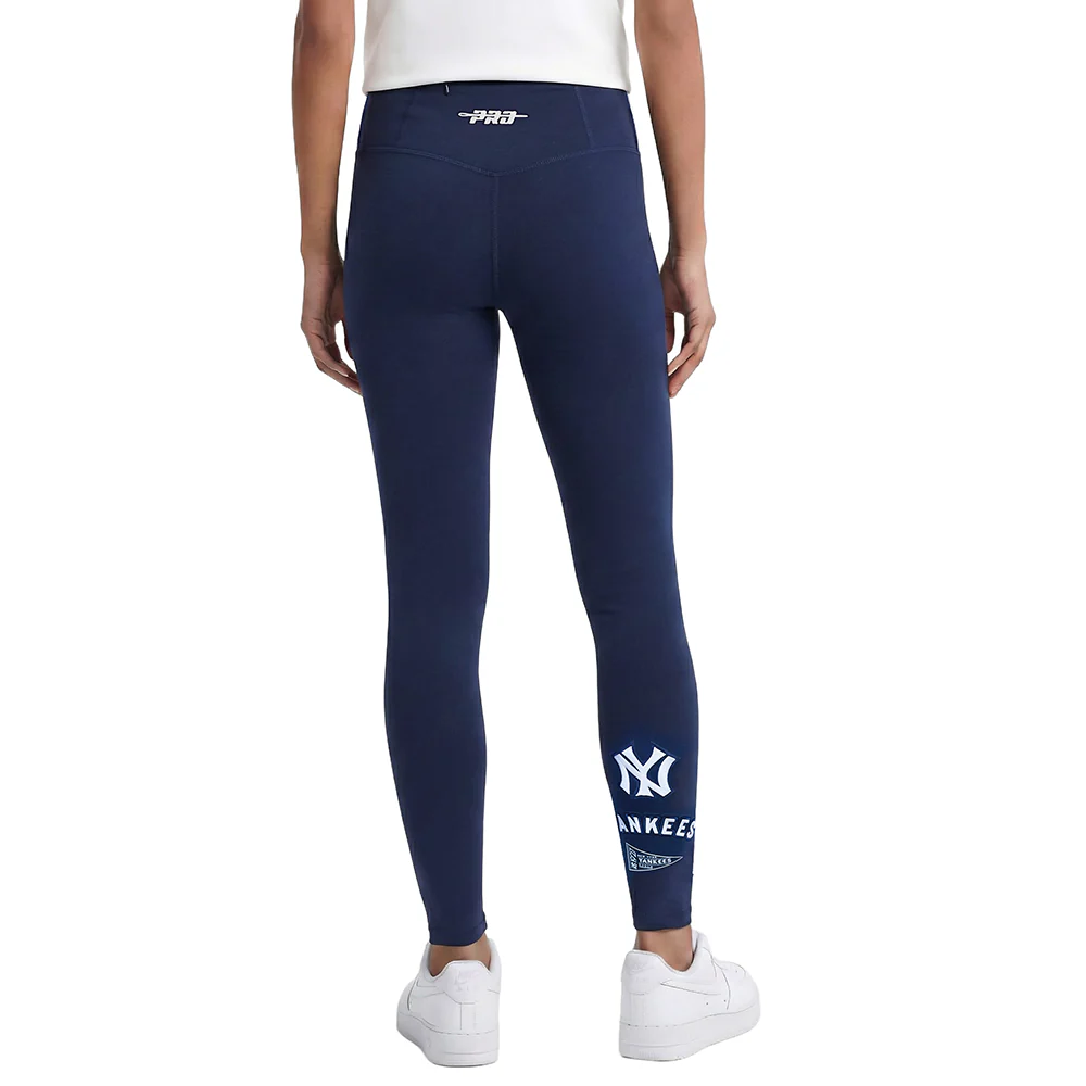 MLB NEW YORK YANKEES RETRO CLASSICS WOMEN'S LEGGING (MIDNIGHT NAVY) - Image 2