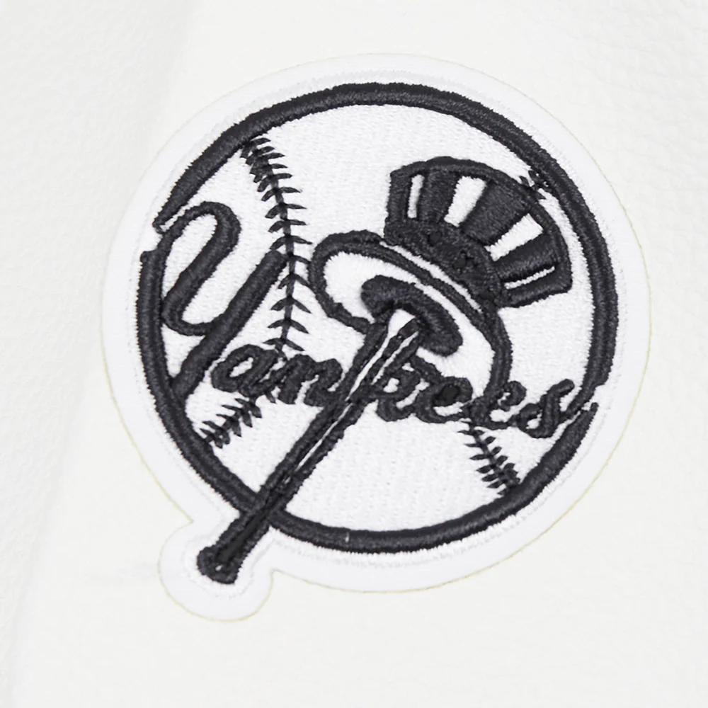 MLB NEW YORK YANKEES PRO PREP RIB WOOL VARSITY WOMEN'S JACKET (MIDNIGHT NAVY/WHITE) - Image 7