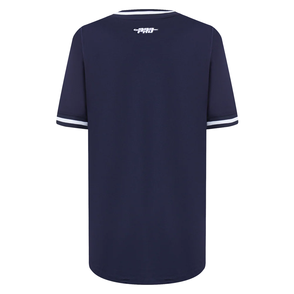 MLB NEW YORK YANKEES RETRO CLASSIC LITTLE BOYS SHORT SLEEVE STRIPED RIB TOP (MIDNIGHT NAVY) - Image 3