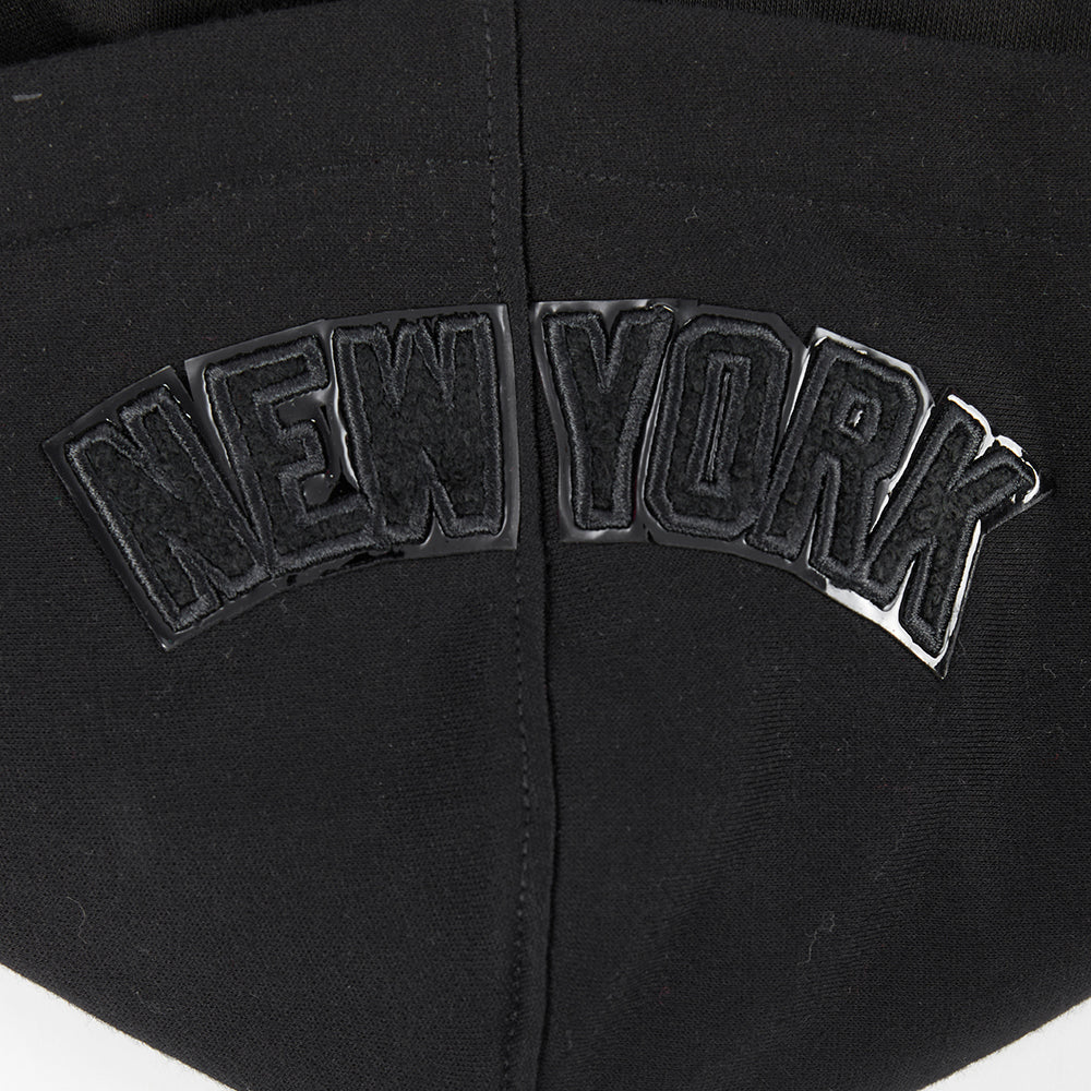 MLB NEW YORK YANKEES TRIPLE BLACK LITTLE BOYS FLEECE PULLOVER HOODIE (BLACK) - Image 6