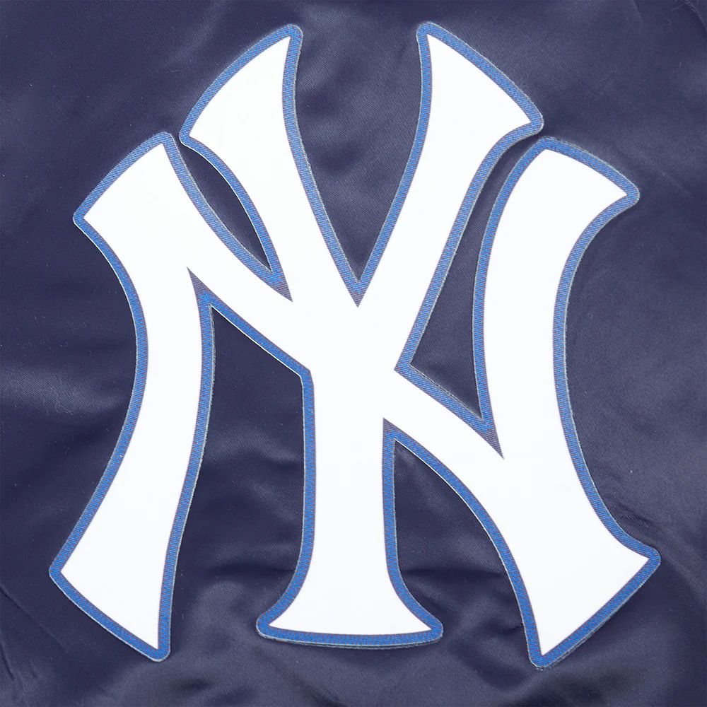 MLB NEW YORK YANKEES CLASSIC LITTLE BOYS SATIN JACKET (MIDNIGHT NAVY) - Image 5