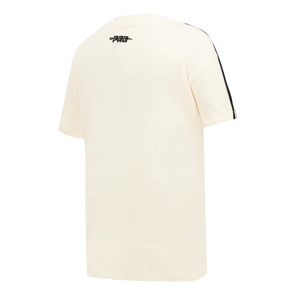 MLB NEW YORK YANKEES RETRO CLASSIC TODDLER BOYS SHORT SLEEVE TAPING TOP (EGGSHELL/ MIDNIGHT NAVY) - Image 4
