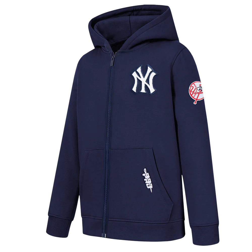 MLB NEW YORK YANKEES CLASSIC TODDLER BOYS FLEECE FZ HOODIE (MIDNIGHT NAVY) - Image 2