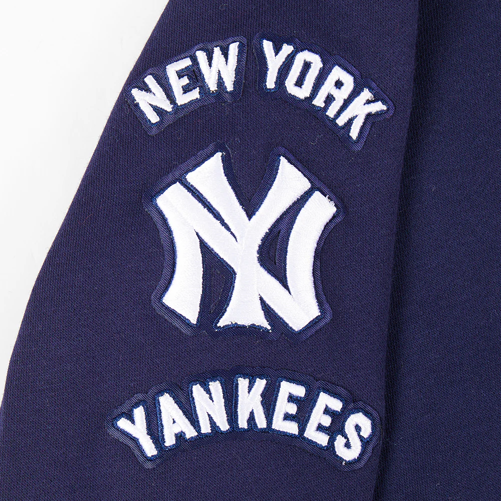 MLB NEW YORK YANKEES RETRO CLASSIC TODDLER BOYS RIB FLEECE PULLOVER HOODIE (MIDNIGHT NAVY) - Image 6