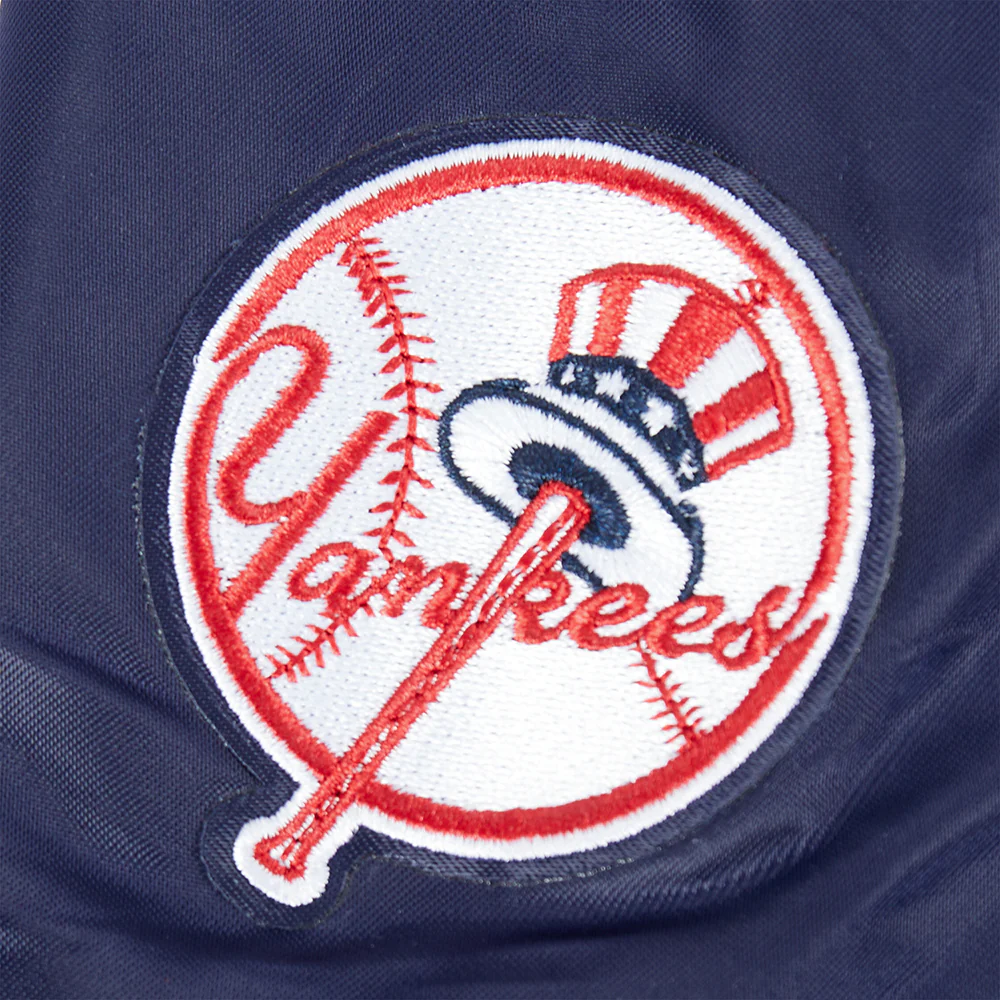MLB NEW YORK YANKEES CLASSIC TODDLER BOYS SATIN JACKET (MIDNIGHT NAVY) - Image 7