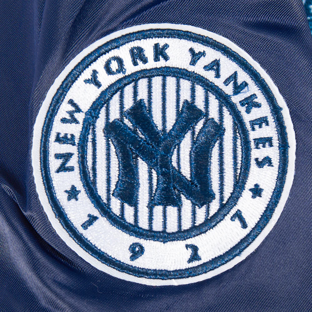 MLB NEW YORK YANKEES RETRO CLASSIC TODDLER BOYS RIB SATIN JACKET (MIDNIGHT NAVY) - Image 8