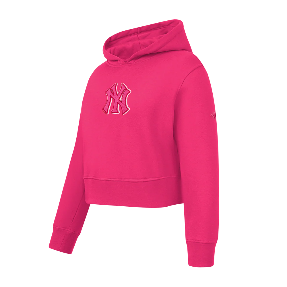 MLB NEW YORK YANKEES TRIPLE PINK TODDLER GIRLS FLEECE PO HOODIE (BEETROOT PURPLE) - Image 2
