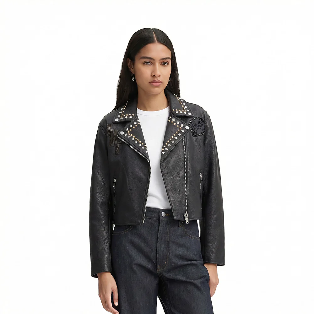 MLB NEW YORK YANKEES RENEGADE WOMEN'S LEATHER JACKET (BLACK)