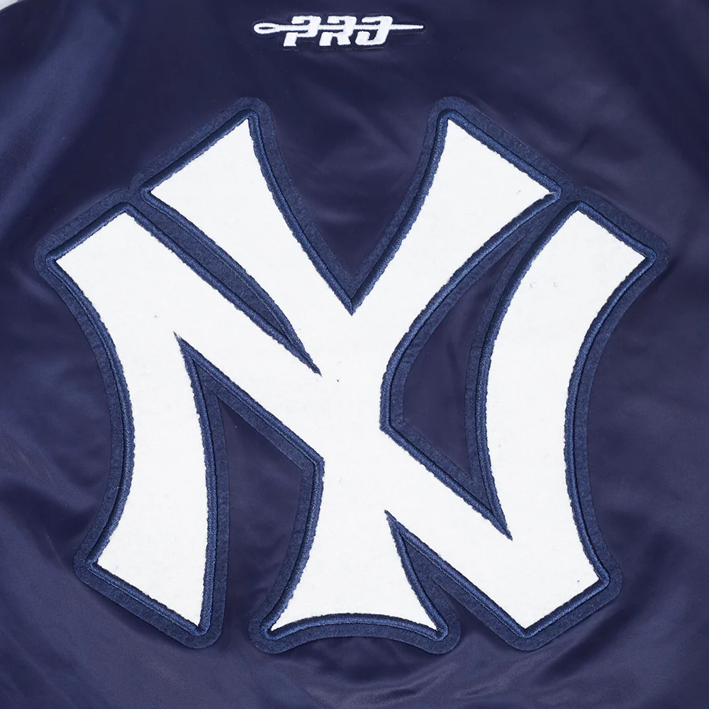 MLB NEW YORK YANKEES RETRO CLASSICS WOMEN'S SATIN JACKET (MIDNIGHT NAVY) - Image 9