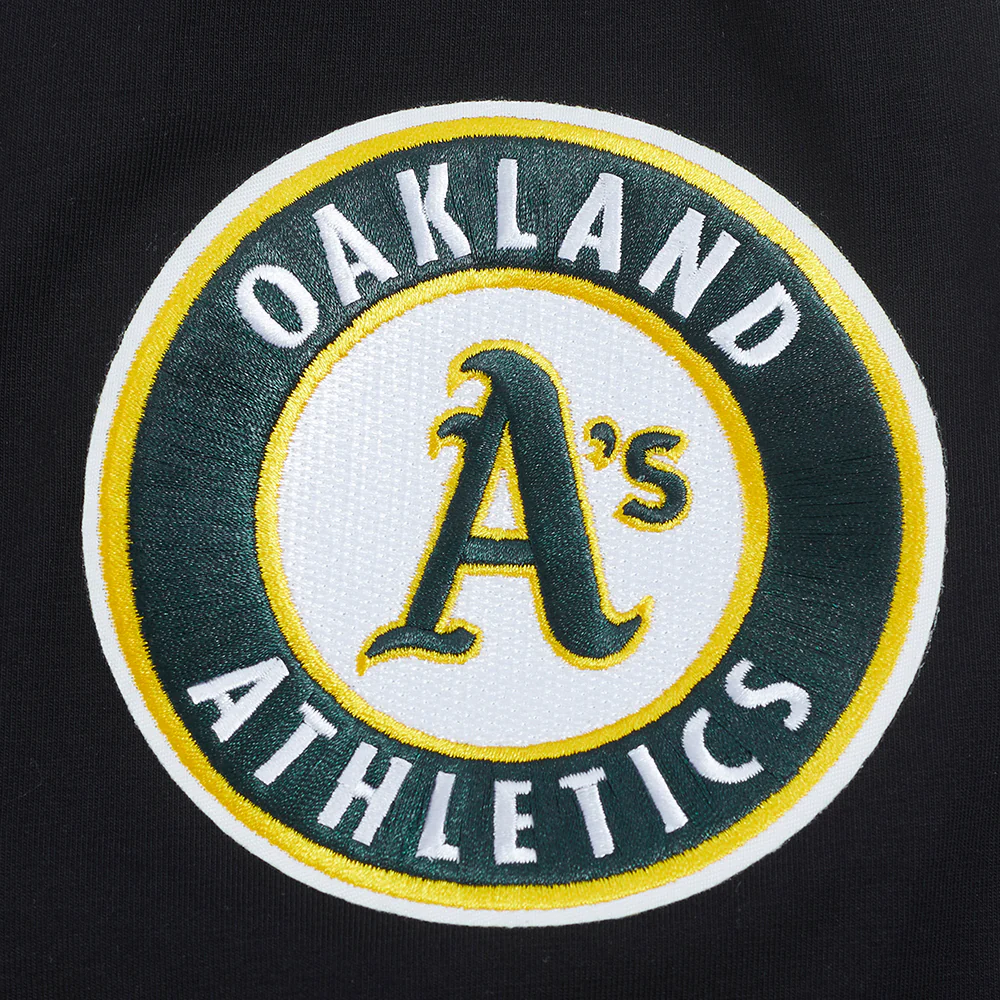 MLB OAKLAND ATHLETICS MASCOT MEN'S SINGLE JERSEY TOP (BLACK) - Image 7