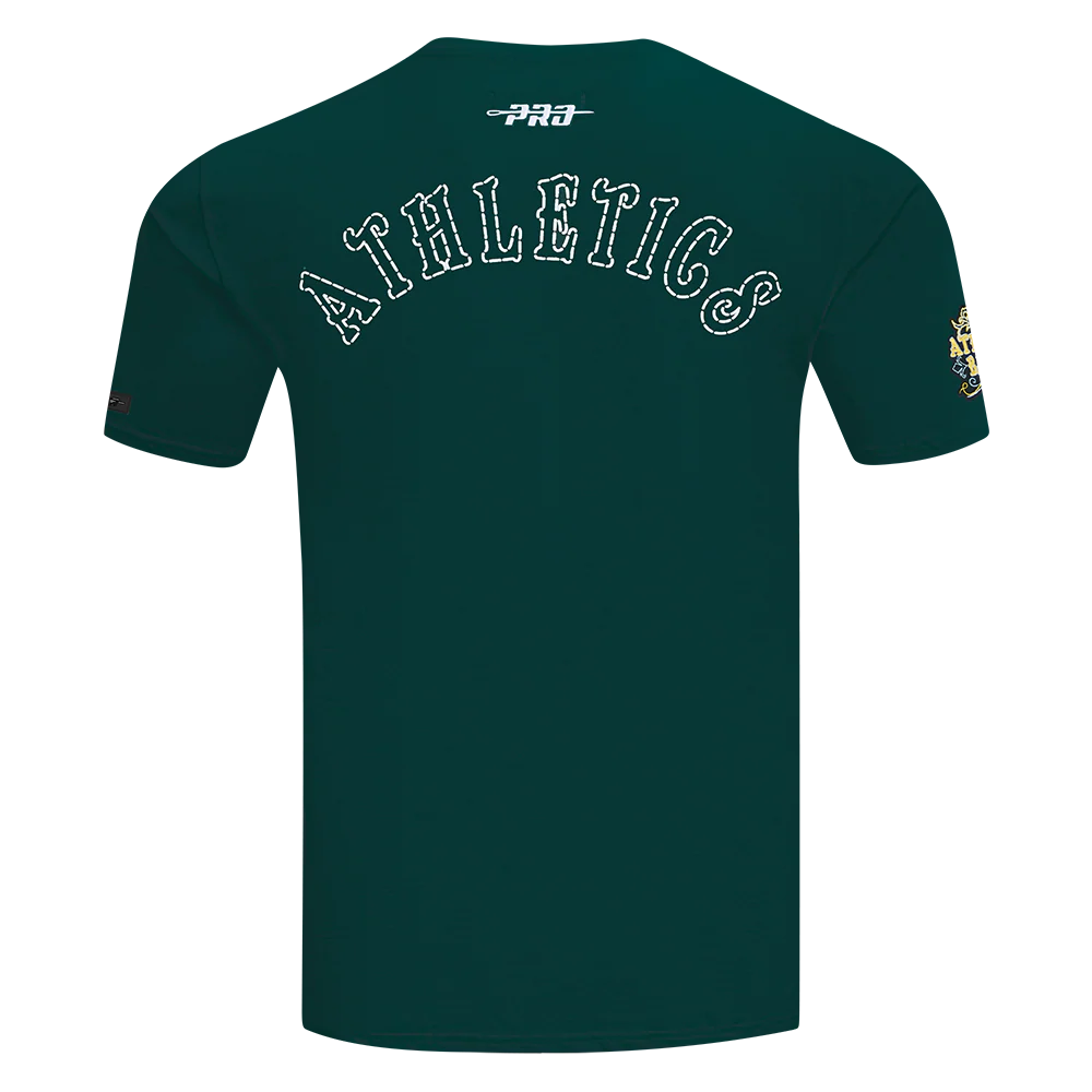 OAKLAND ATHLETICS REBEL ATHLETICS MEN'S SJ TEE (FOREST GREEN) - Image 3