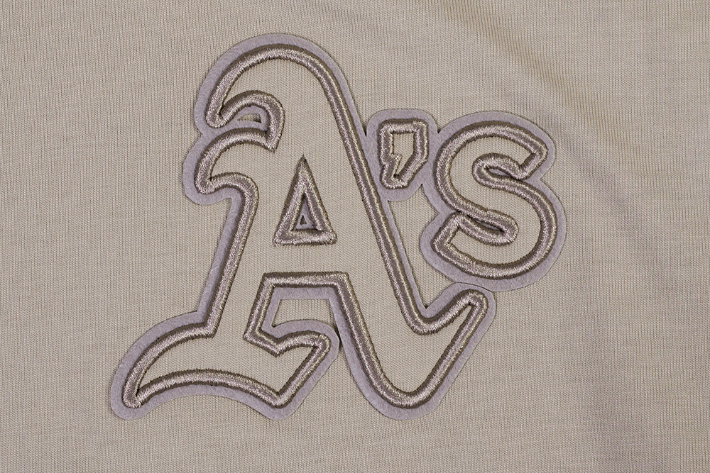 MLB OAKLAND ATHLETICS NEUTRAL MEN'S CJ DROP SHOULDER TOP (TAUPE) - Image 5