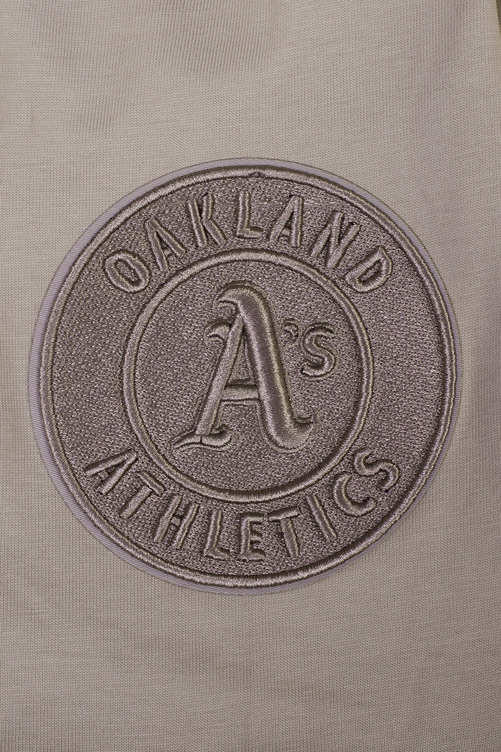 MLB OAKLAND ATHLETICS NEUTRAL MEN'S CJ DROP SHOULDER TOP (TAUPE) - Image 6