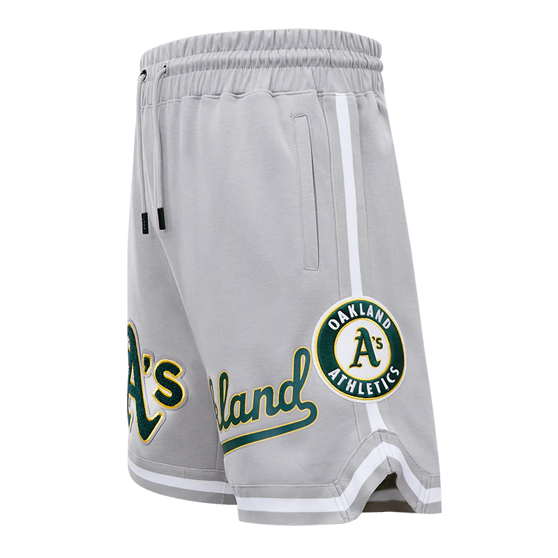 MLB OAKLAND ATHLETICS CLASSIC CHENILLE MEN'S SHORT (GRAY)