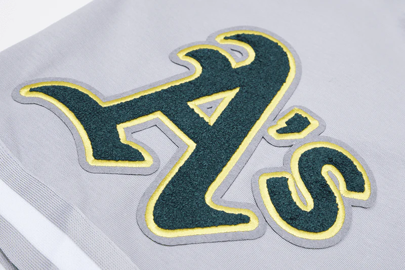 MLB OAKLAND ATHLETICS CLASSIC CHENILLE MEN'S SHORT (GRAY) - Image 5
