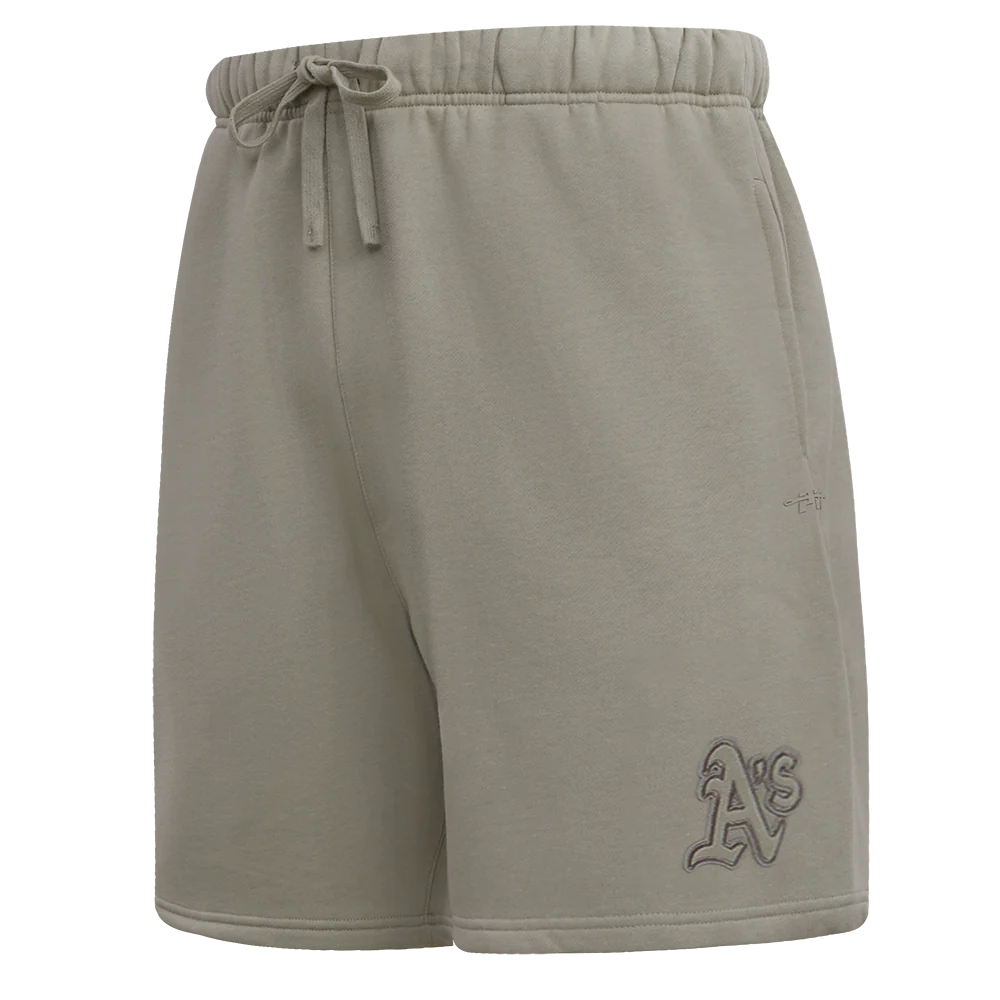 MLB OAKLAND ATHLETICS NEUTRAL FLEECE SHORT (TAUPE)