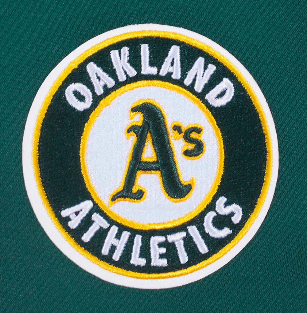 MLB OAKLAND ATHLETICS CLASSIC MEN'S DK TRACK PANT (FOREST GREEN) - Image 5