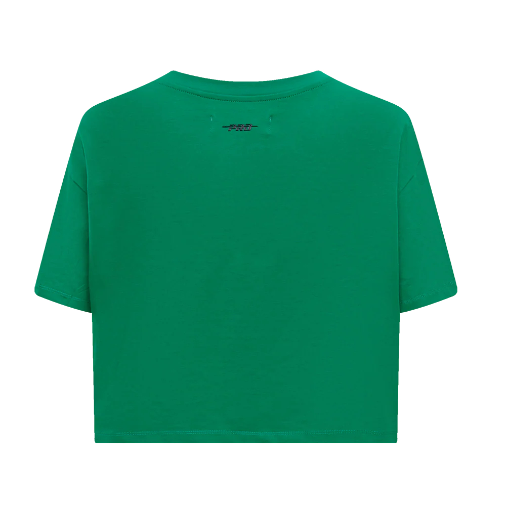MLB OAKLAND ATHLETICS RETRO CLASSIC WOMEN'S BOXY TOP (KELLY GREEN) - Image 4
