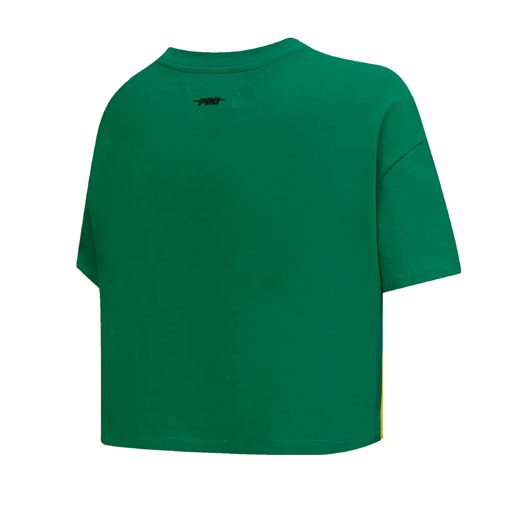 MLB OAKLAND ATHLETICS RETRO CLASSIC WOMEN'S BOXY TOP (KELLY GREEN) - Image 9