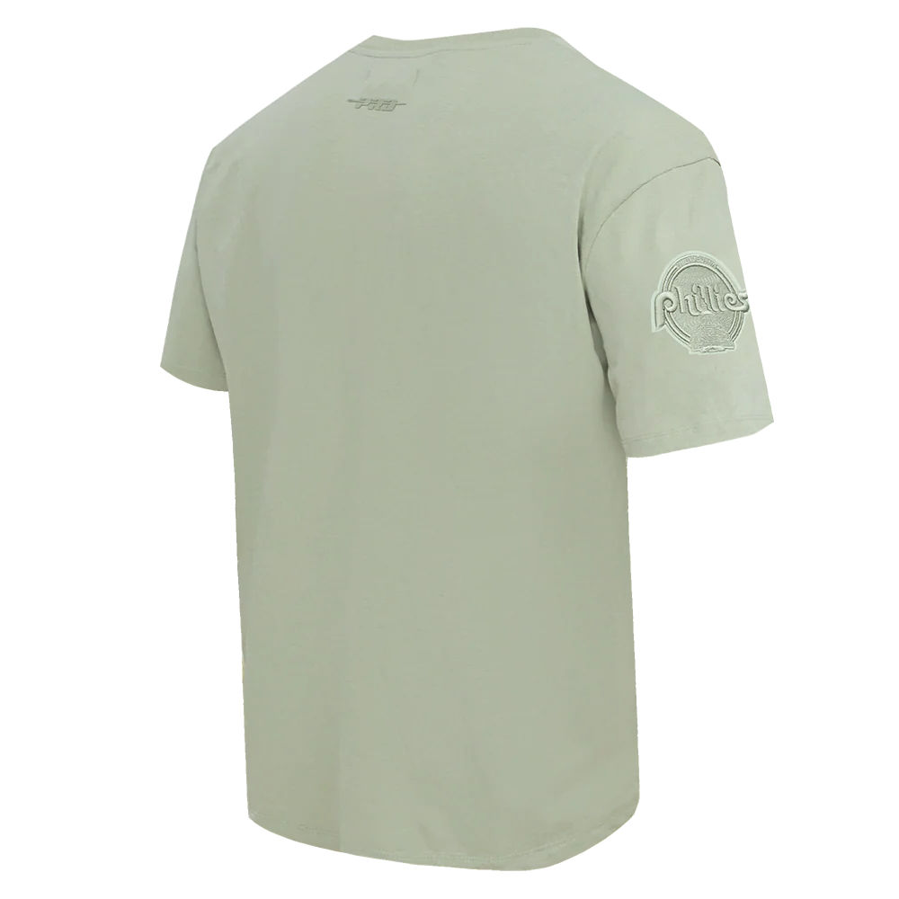 MLB PHILADELPHIA PHILLIES NEUTRAL MEN'S DROP SHOULDER TOP (MOSS) - Image 3