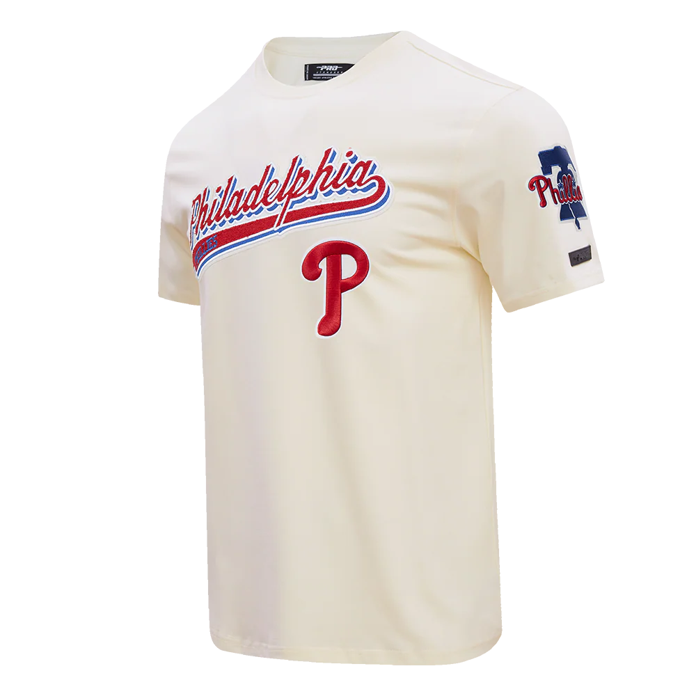 MLB PHILADELPHIA PHILLIES SCRIPT TAIL MEN'S TOPS (EGGSHELL) - Image 2