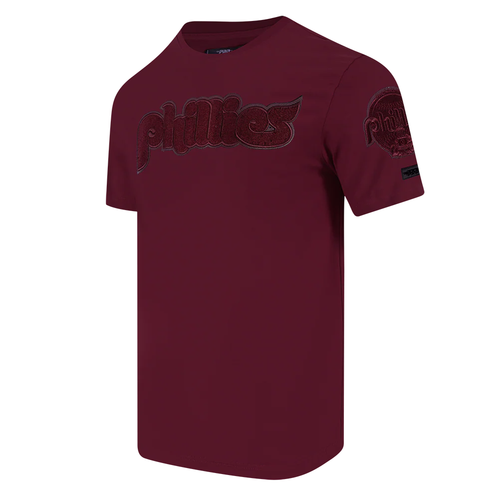 MLB PHILADELPHIA PHILLIES TRIPLE TONAL SJ TEE (WINE) - Image 3