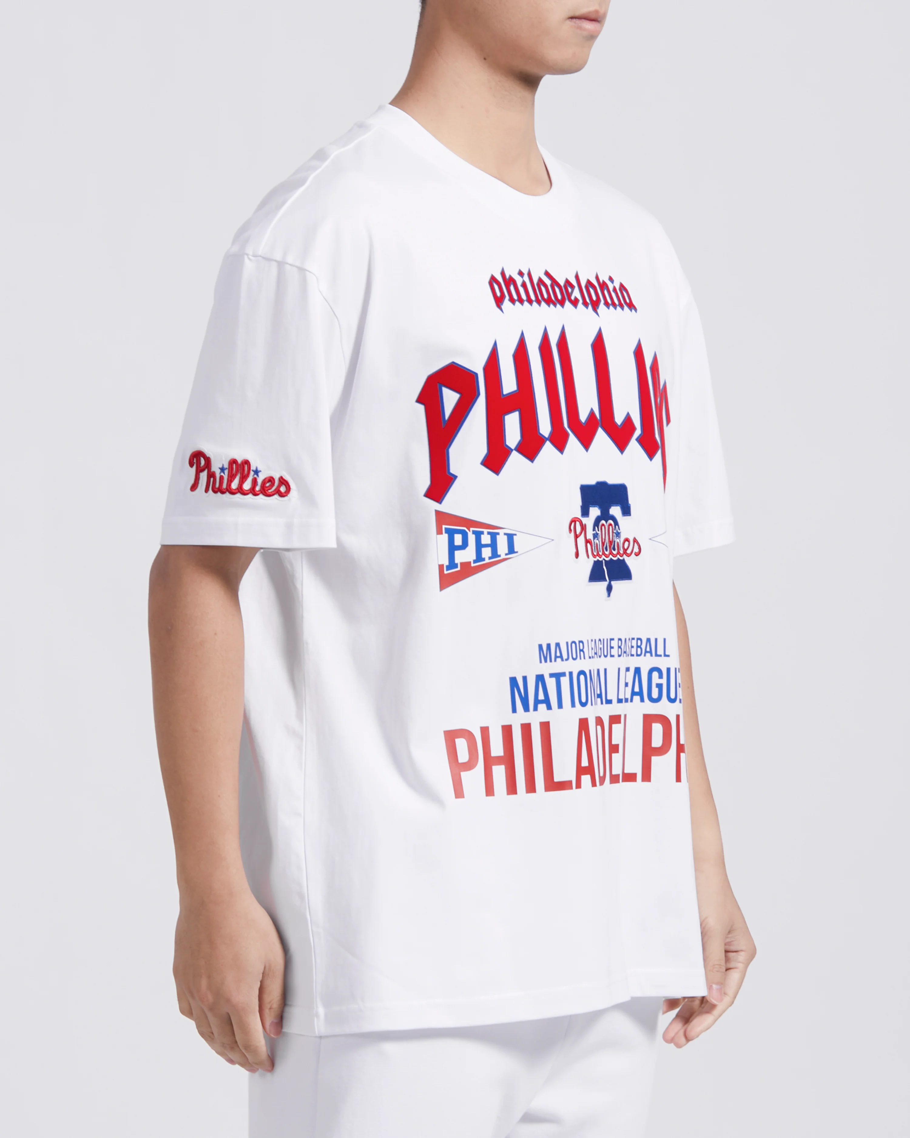 MLB PHILADELPHIA PHILLIES CITY TOUR CJ DROP SHOULDER TEE (WHITE) - Image 3