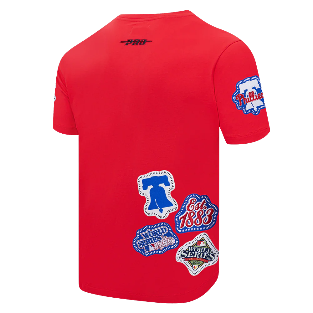 MLB PHILADELPHIA PHILLIES DIY PICK STITCH MEN'S SINGLE JERSEY TOP (RED) - Image 4