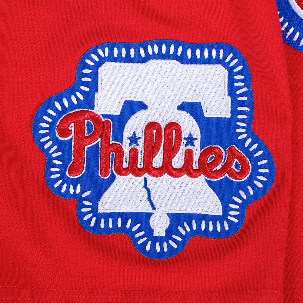 MLB PHILADELPHIA PHILLIES DIY PICK STITCH MEN'S SINGLE JERSEY TOP (RED) - Image 6