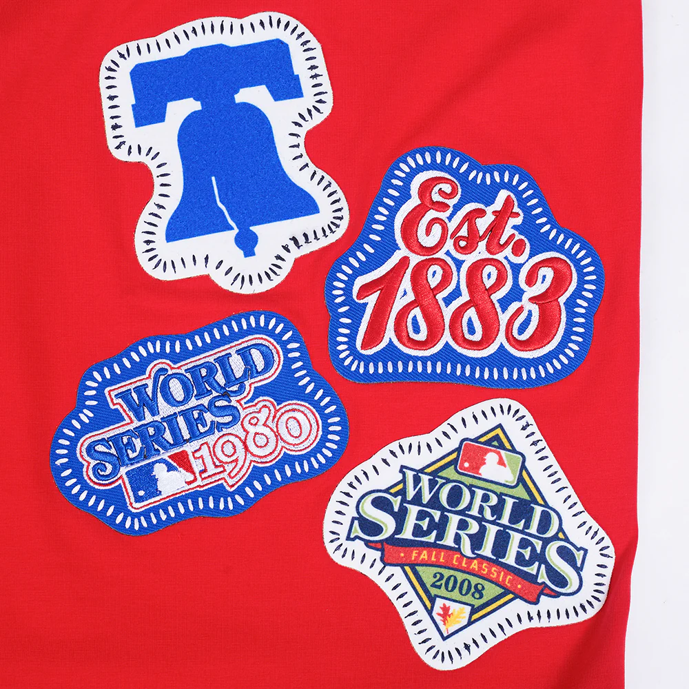 MLB PHILADELPHIA PHILLIES DIY PICK STITCH MEN'S SINGLE JERSEY TOP (RED) - Image 8
