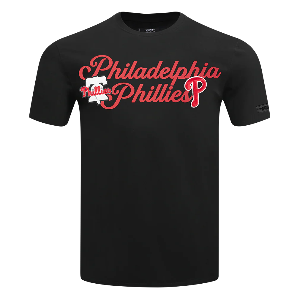 MLB PHILADELPHIA PHILLIES SOUVENIR MEN'S SINGLE JERSEY TOP (BLACK)