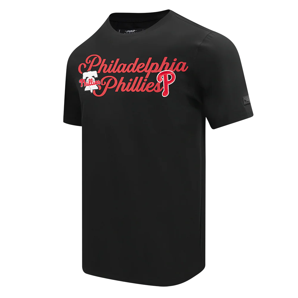 MLB PHILADELPHIA PHILLIES SOUVENIR MEN'S SINGLE JERSEY TOP (BLACK) - Image 2