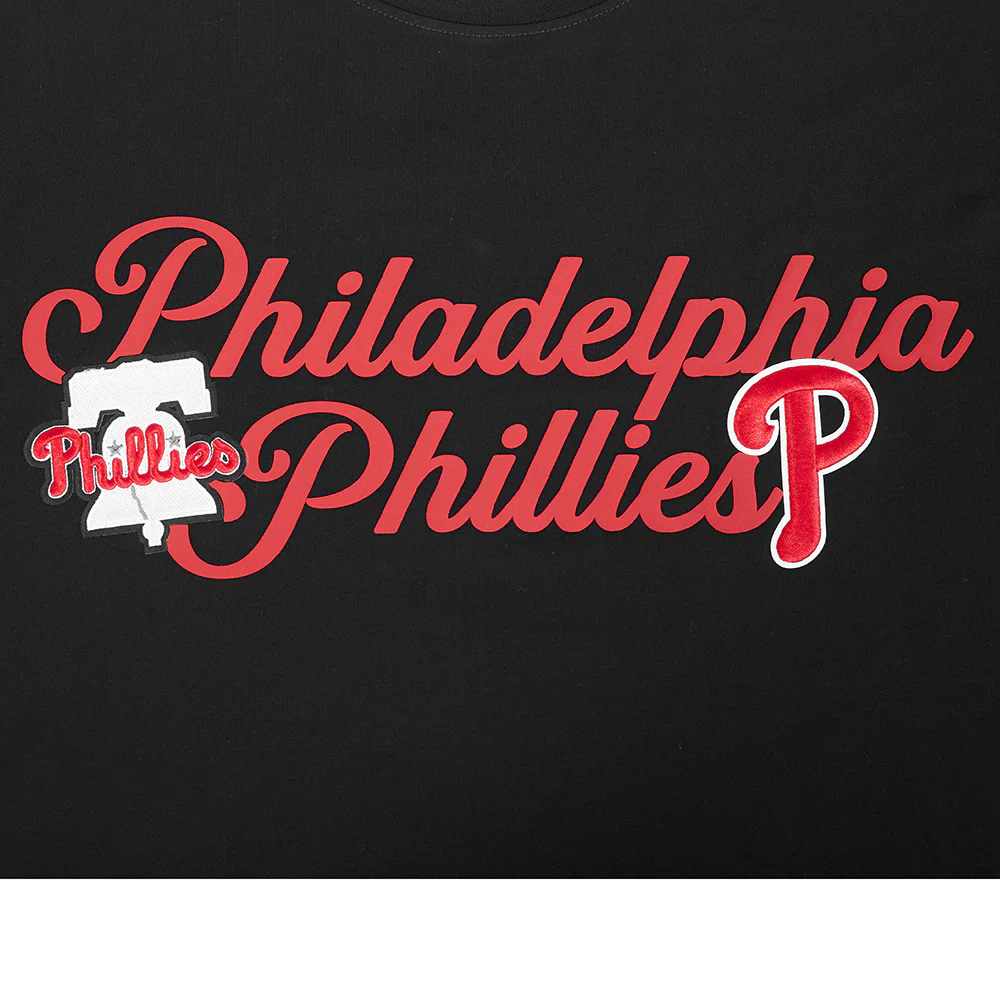 MLB PHILADELPHIA PHILLIES SOUVENIR MEN'S SINGLE JERSEY TOP (BLACK) - Image 5