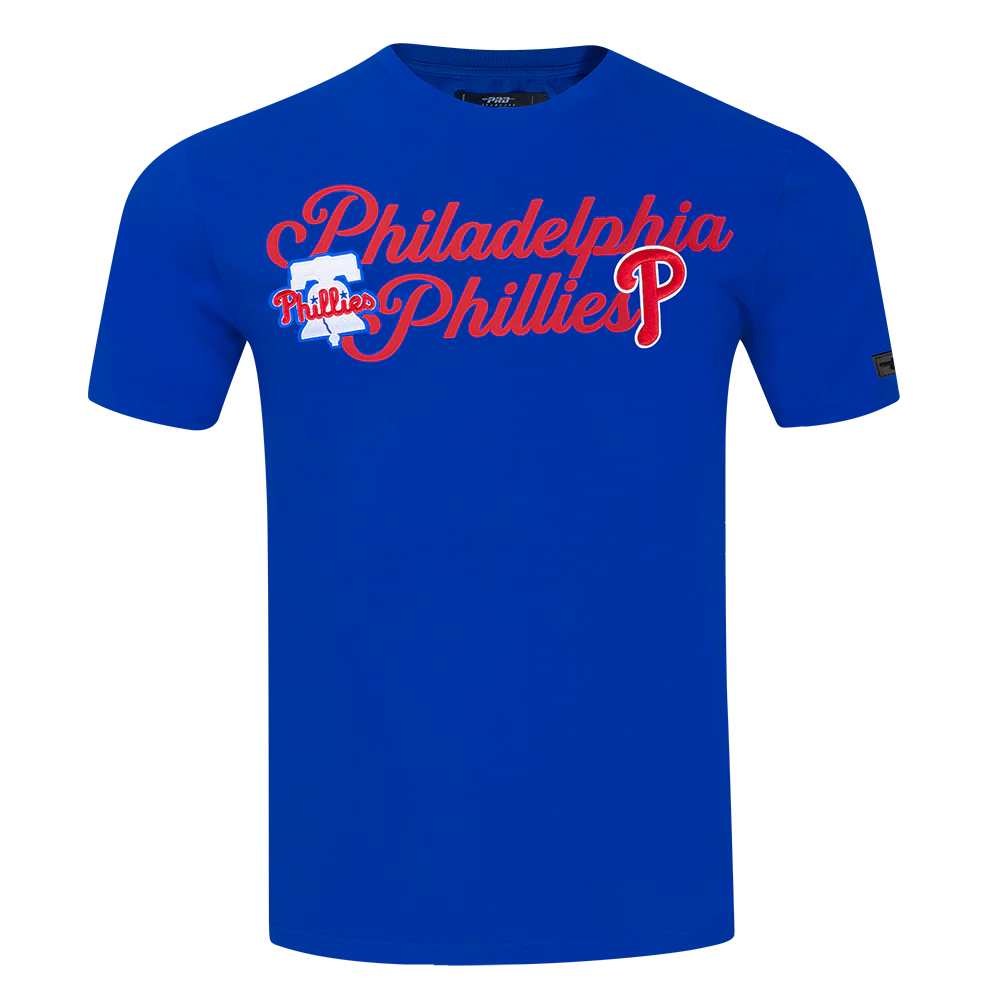 MLB PHILADELPHIA PHILLIES SOUVENIR MEN'S SINGLE JERSEY TOP (ROYAL BLUE)