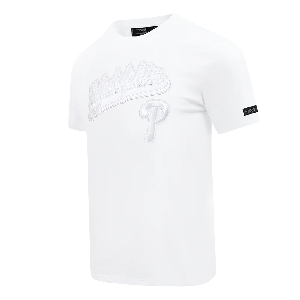 MLB PHILADELPHIA PHILLIES WHITE OUT MEN'S SINGLE JERSEY TOP (WHITE) - Image 2