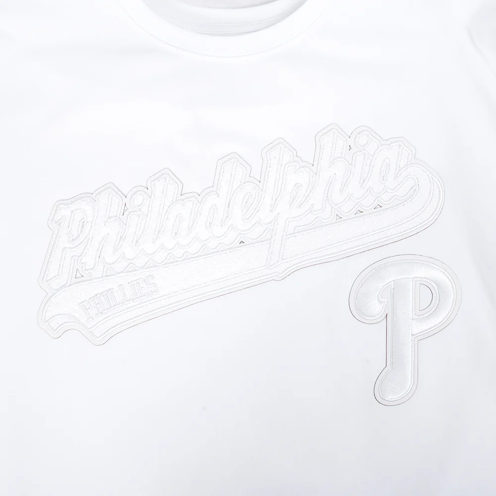 MLB PHILADELPHIA PHILLIES WHITE OUT MEN'S SINGLE JERSEY TOP (WHITE) - Image 5
