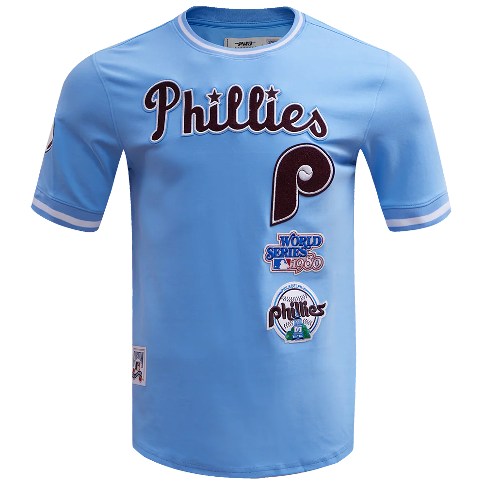MLB PHILADELPHIA PHILLIES RETRO CLASSIC MEN'S TOP (UNIVERSITY BLUE)