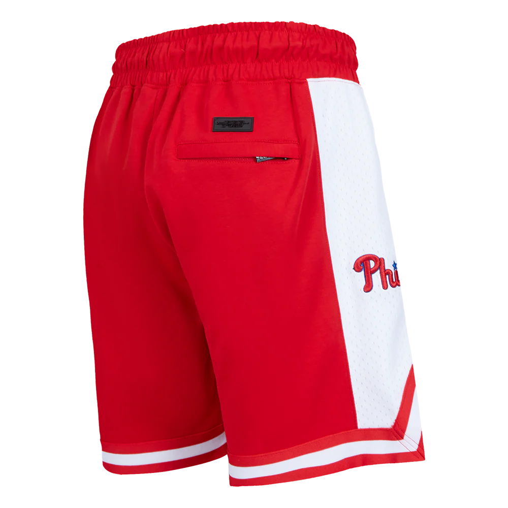MLB PHILADELPHIA PHILLIES SCRIPT TAIL MEN'S SHORT (RED) - Image 3