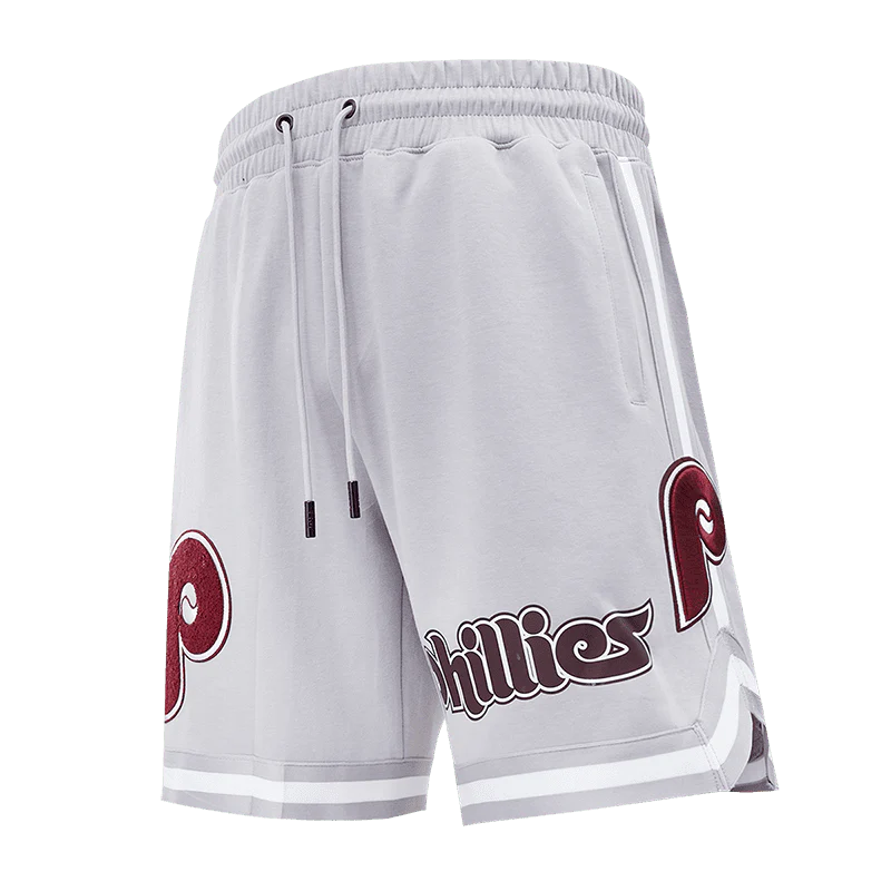 MLB PHILADELPHIA PHILLIES CLASSIC CHENILLE MEN'S SHORT (GRAY)