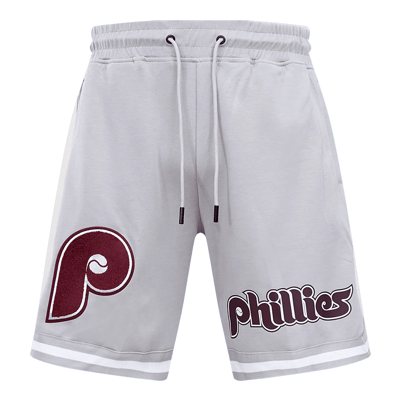 MLB PHILADELPHIA PHILLIES CLASSIC CHENILLE MEN'S SHORT (GRAY) - Image 2