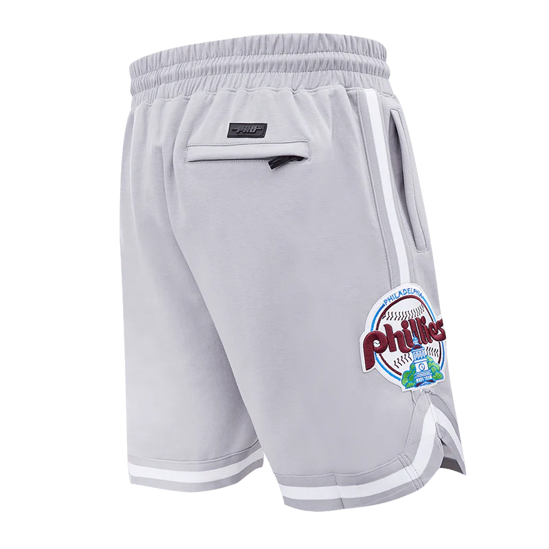 MLB PHILADELPHIA PHILLIES CLASSIC CHENILLE MEN'S SHORT (GRAY) - Image 3