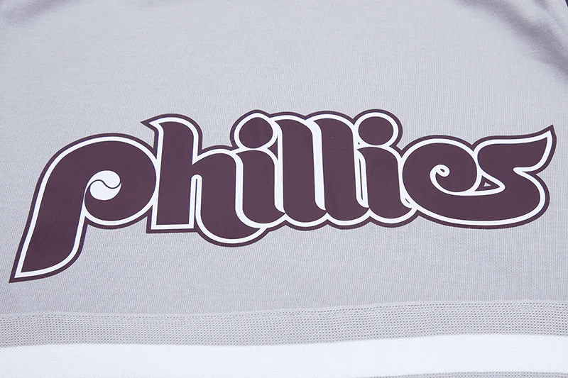MLB PHILADELPHIA PHILLIES CLASSIC CHENILLE MEN'S SHORT (GRAY) - Image 7