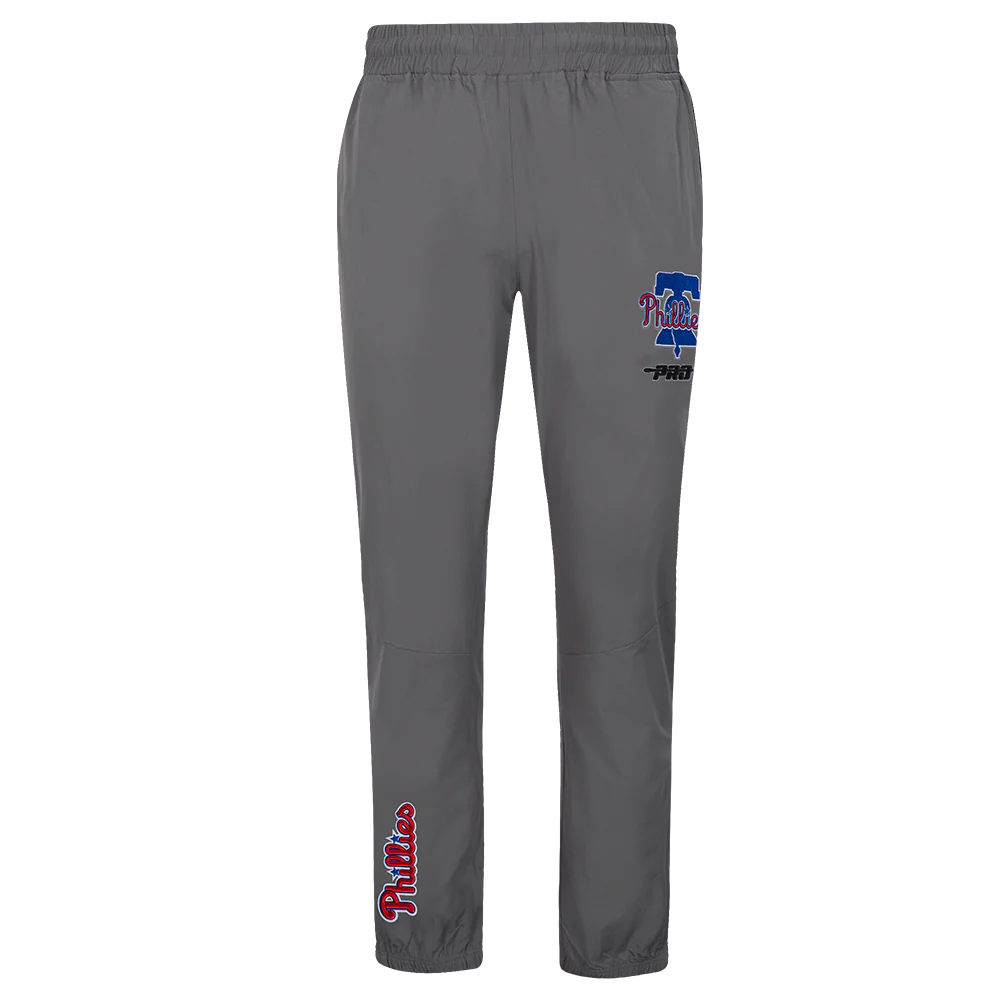 MLB PHILADELPHIA PHILLIES CLASSIC WIND SUIT MEN'S WOVEN PANT (GRAY) - Image 2