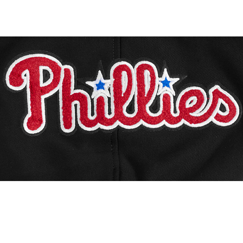 MLB PHILADELPHIA PHILLIES SOUVENIR MEN'S FLEECE PULLOVER HOODIE (BLACK) - Image 6