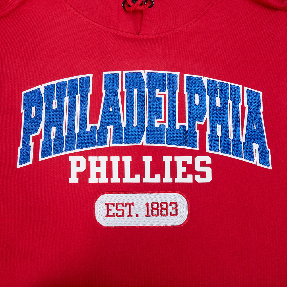 MLB PHILADELPHIA PHILLIES CITY ARCH MEN'S FLC PO HOODIE (RED) - Image 6