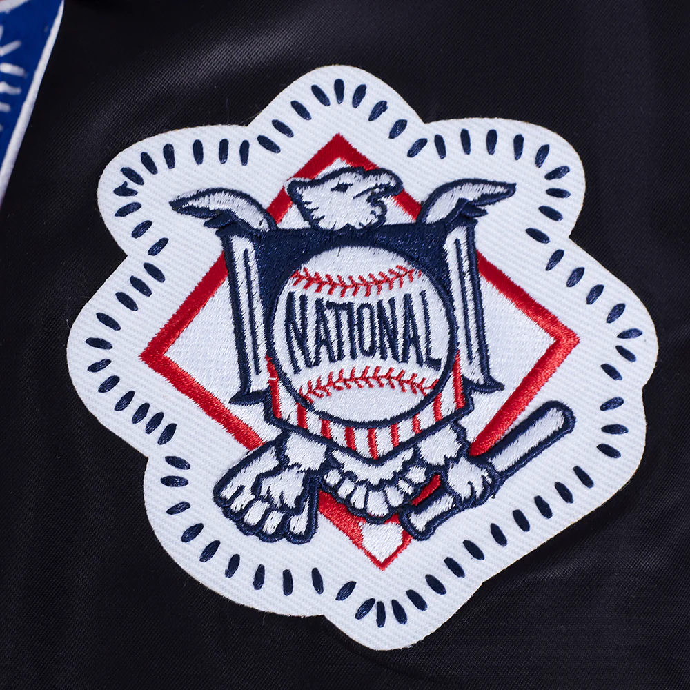 MLB PHILADELPHIA PHILLIES DIY PICK STITCH MEN'S RIB SATIN JACKET (BLACK) - Image 9