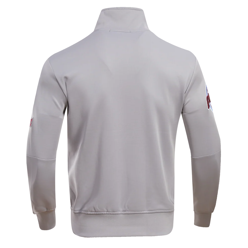 MLB PHILADELPHIA PHILLIES CLASSIC MEN'S TRACK JACKET (GRAY) - Image 3